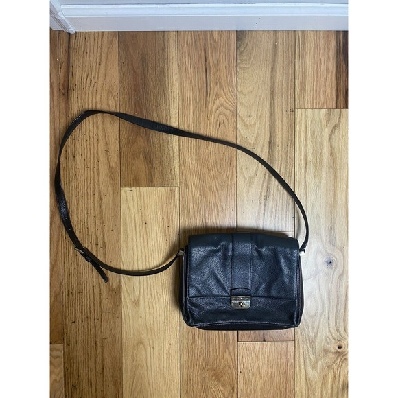 KATE SPADE Milna Lovett Street Black‎ Leather Cross Body Bag - Picture 1 of 16